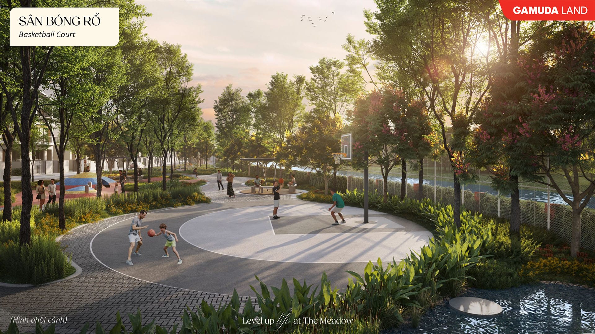 tiện ích sân bóng rổ - The Meadow - Gamuda Land
